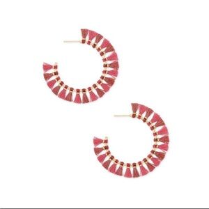 EUC Kendra Scott Evie Pink Hoops